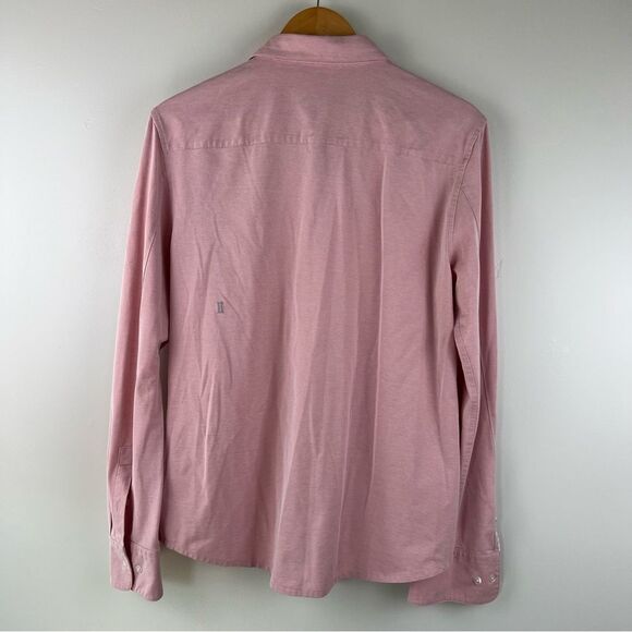 Kit And Ace Collared Long Sleeve Lightweight Casual Button Up Shirt Pink Medium - Picture 7 of 9